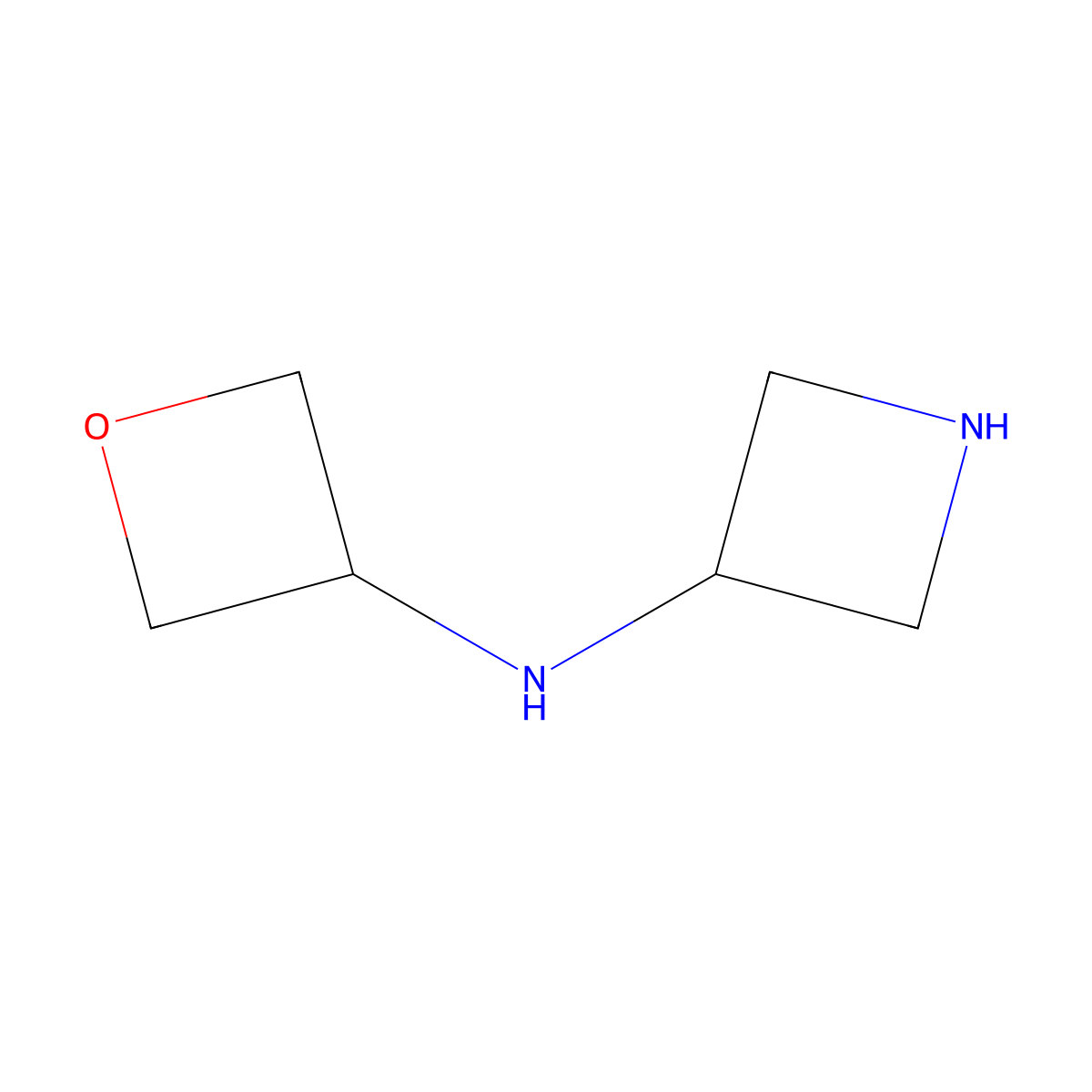 N-(oxetan-3-yl)azetidin-3-amine molecular structure, CAS 1502032-49-6