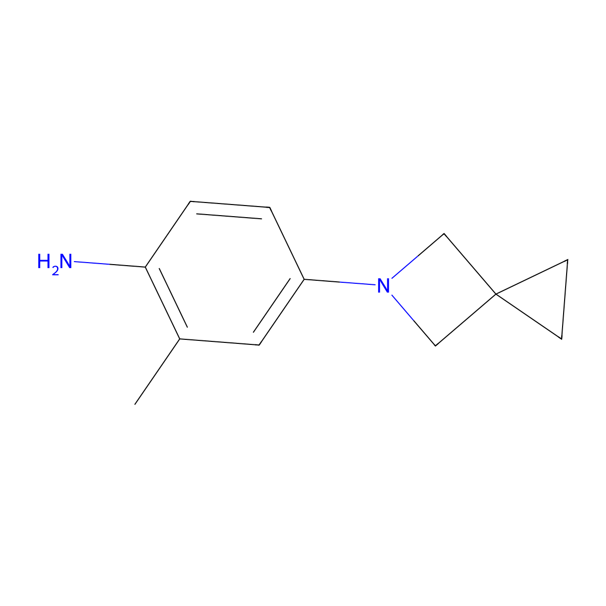 4-{5-Azaspiro[2.3]hexan-5-yl}-2-methylaniline molecular structure, CAS 1502054-70-7