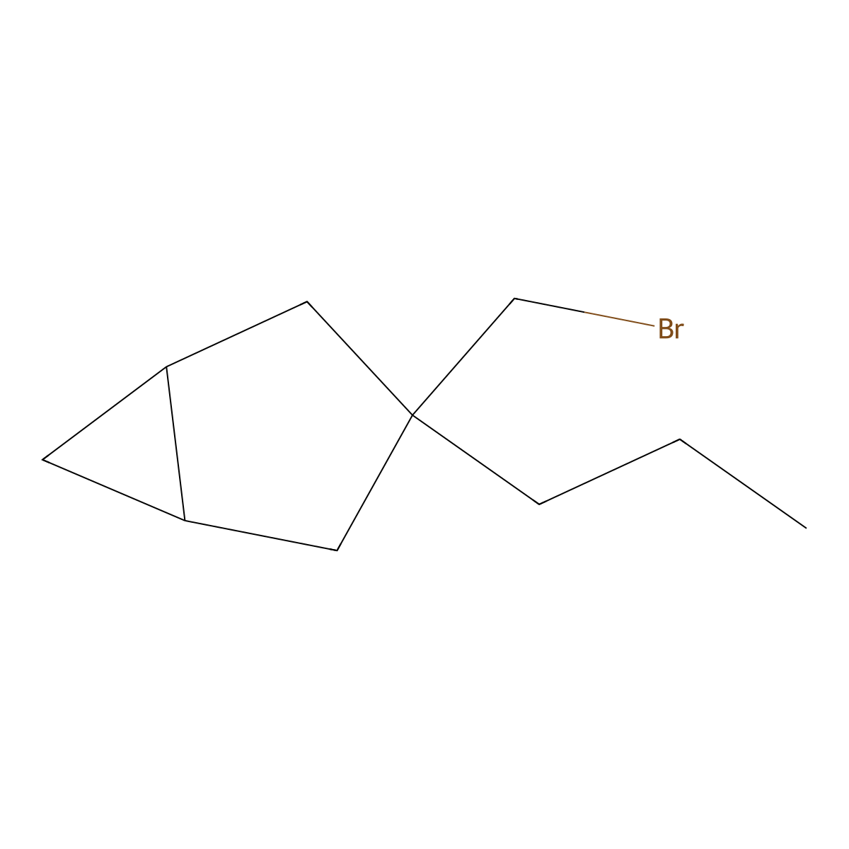 3-(Bromomethyl)-3-propylbicyclo[3.1.0]hexane molecular structure, CAS 1502056-79-2