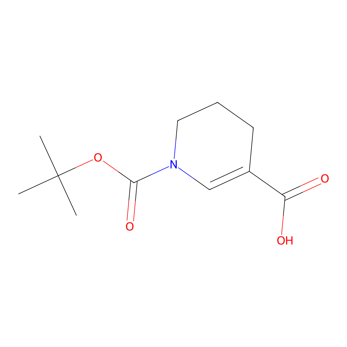 1-[(Tert-butoxy)carbonyl]-1,4,5,6-tetrahydropyridine-3-carboxylic acid molecular structure, CAS 1502074-38-5