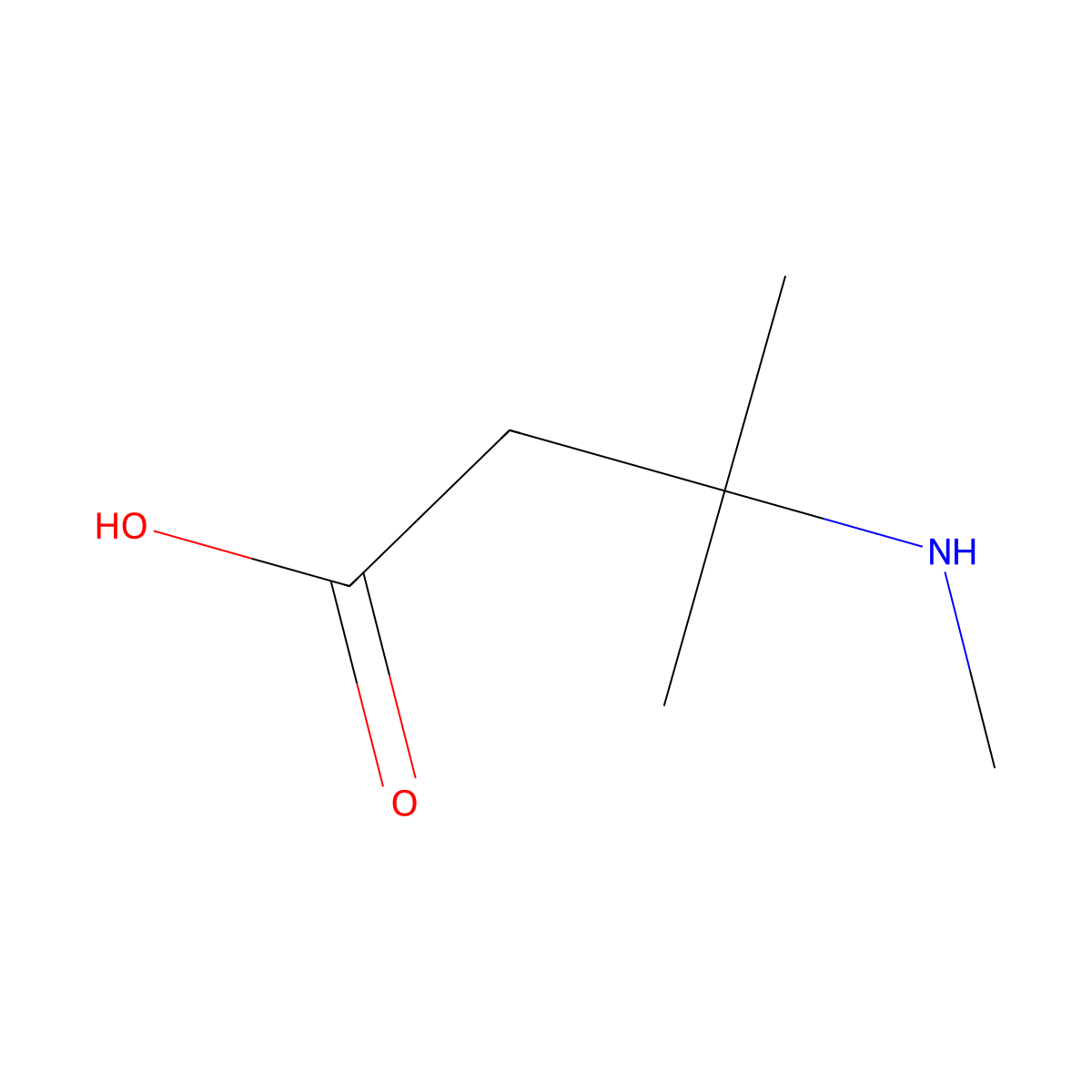 3-Methyl-3-(methylamino)butanoic acid molecular structure, CAS 1502122-94-2