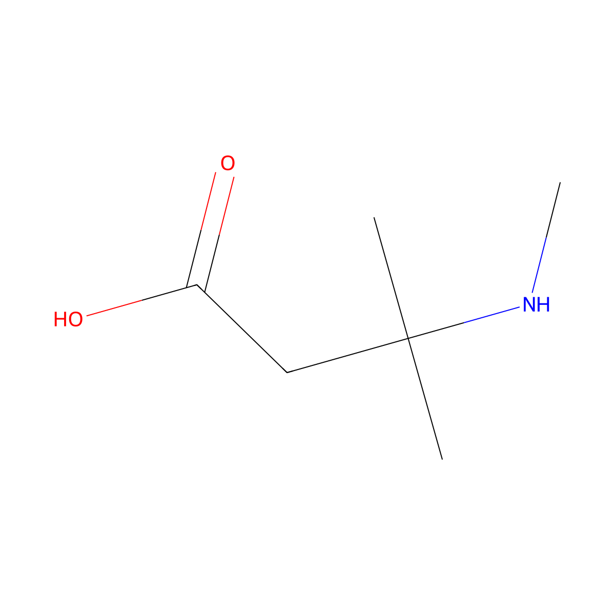 3-Methyl-3-(methylamino)butanoic acid molecular structure, CAS 1502122-94-2