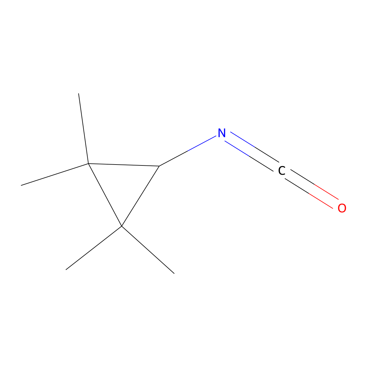 3-Isocyanato-1,1,2,2-tetramethylcyclopropane molecular structure, CAS 1502163-40-7