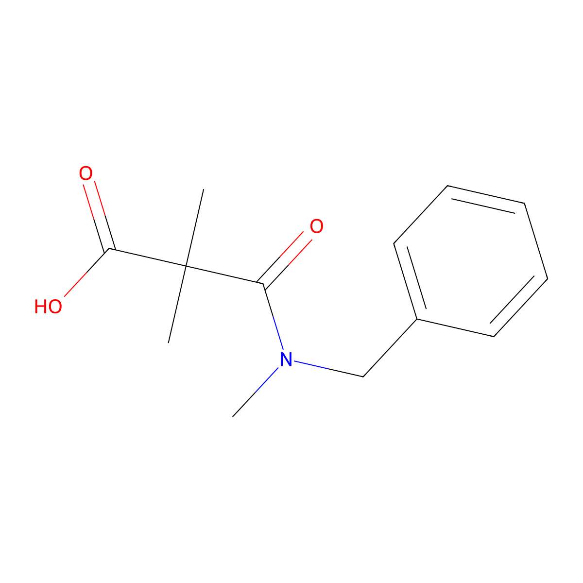 2-[Benzyl(methyl)carbamoyl]-2,2-dimethylacetic acid molecular structure, CAS 1502184-75-9