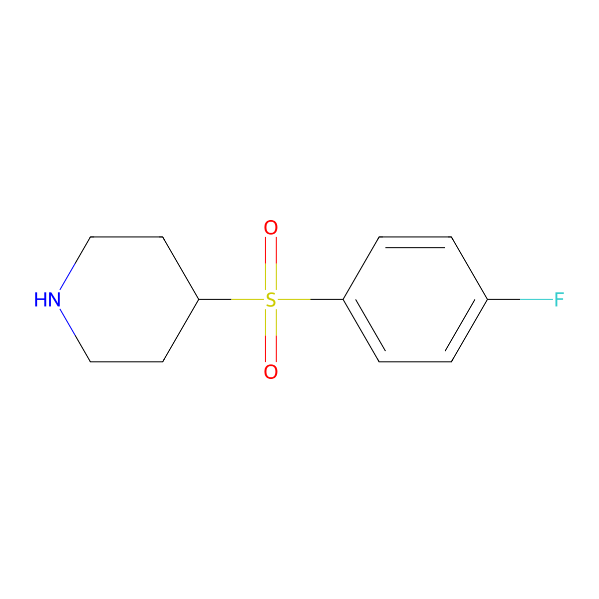 4-(4-Fluorobenzenesulfonyl)piperidine molecular structure, CAS 150221-22-0