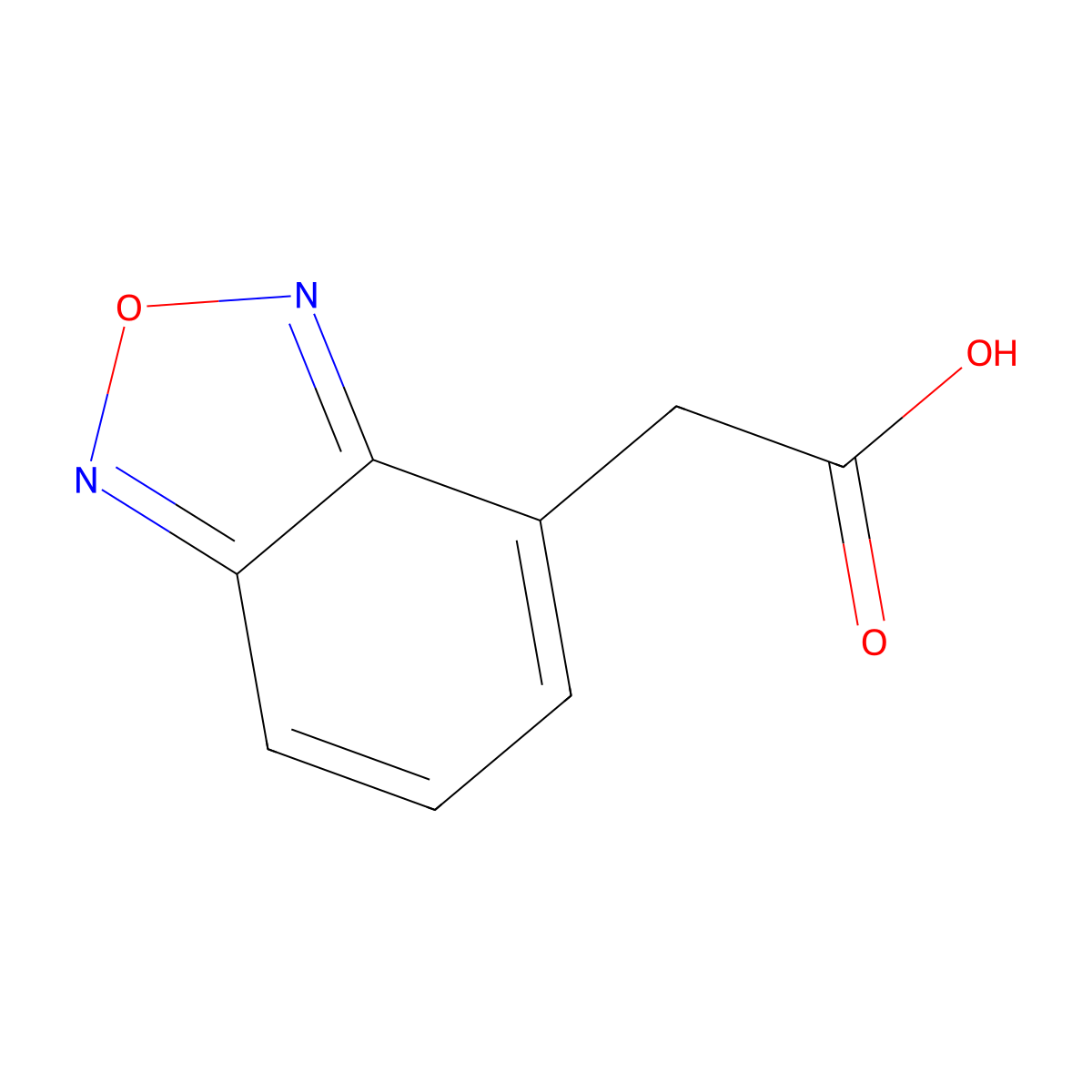 2-(2,1,3-Benzoxadiazol-4-yl)acetic acid molecular structure, CAS 1502229-82-4
