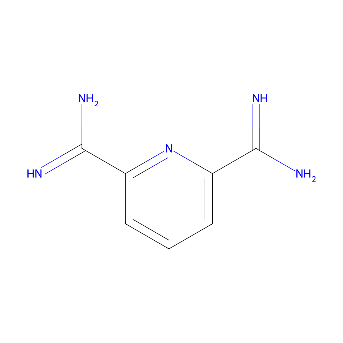 Pyridine-2,6-bis(carboximidamide) molecular structure, CAS 150223-49-7