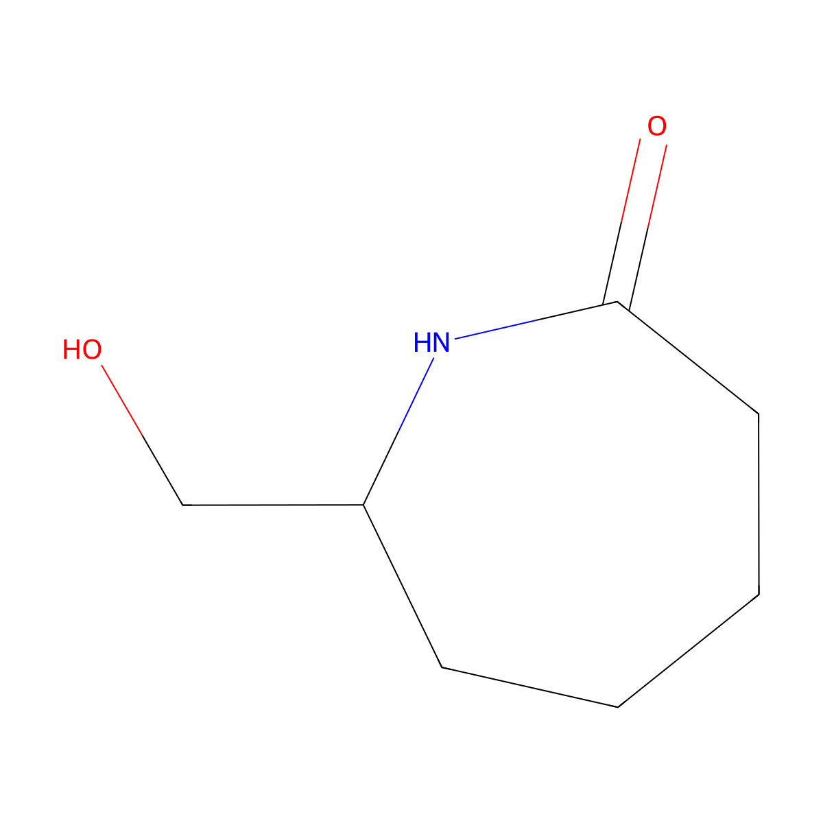 7-(Hydroxymethyl)azepan-2-one molecular structure, CAS 150225-70-0
