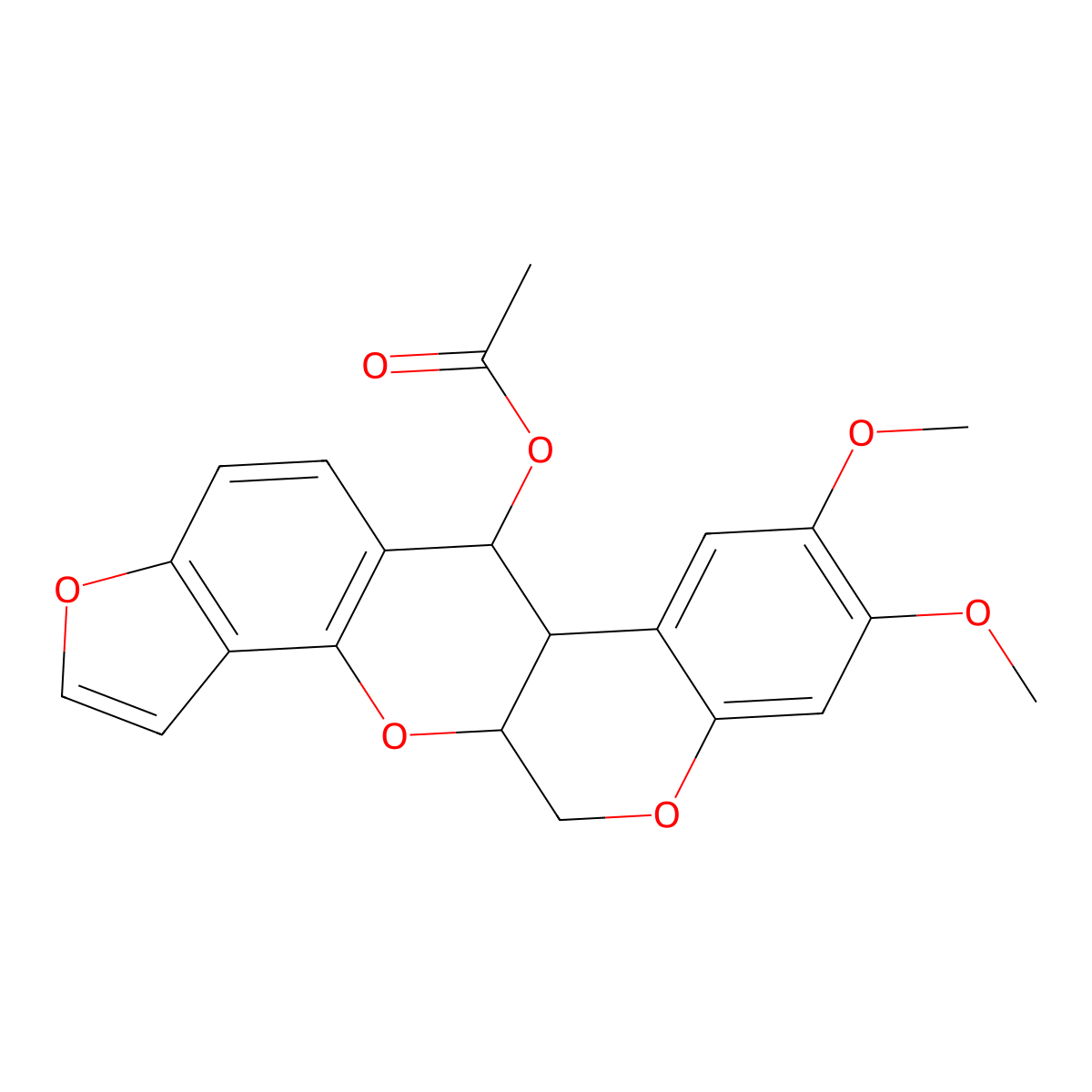 12-Deoxo-12alpha-acetoxyelliptone molecular structure, CAS 150226-21-4