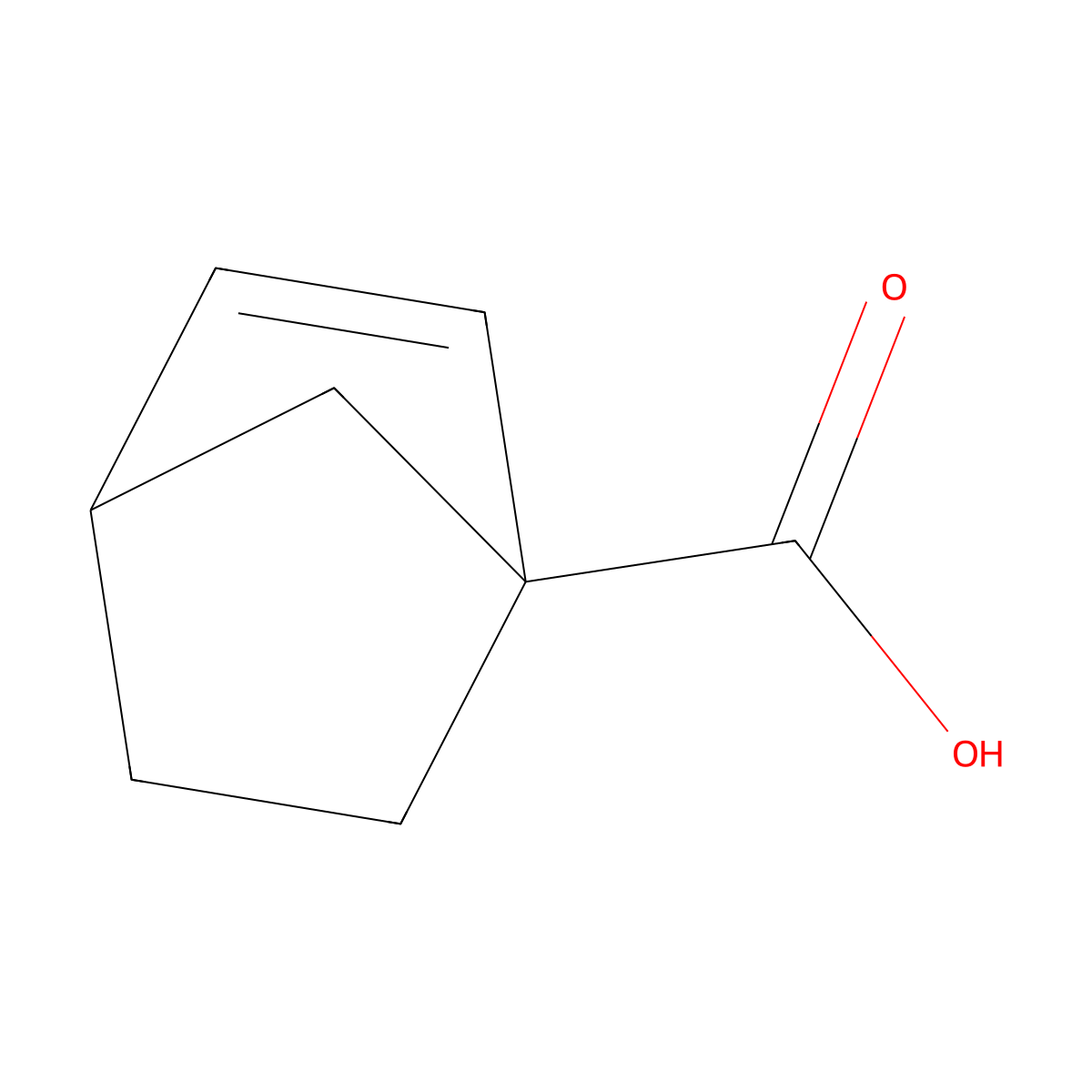 Bicyclo[2.2.1]hept-2-ene-1-carboxylic acid molecular structure, CAS 15023-39-9