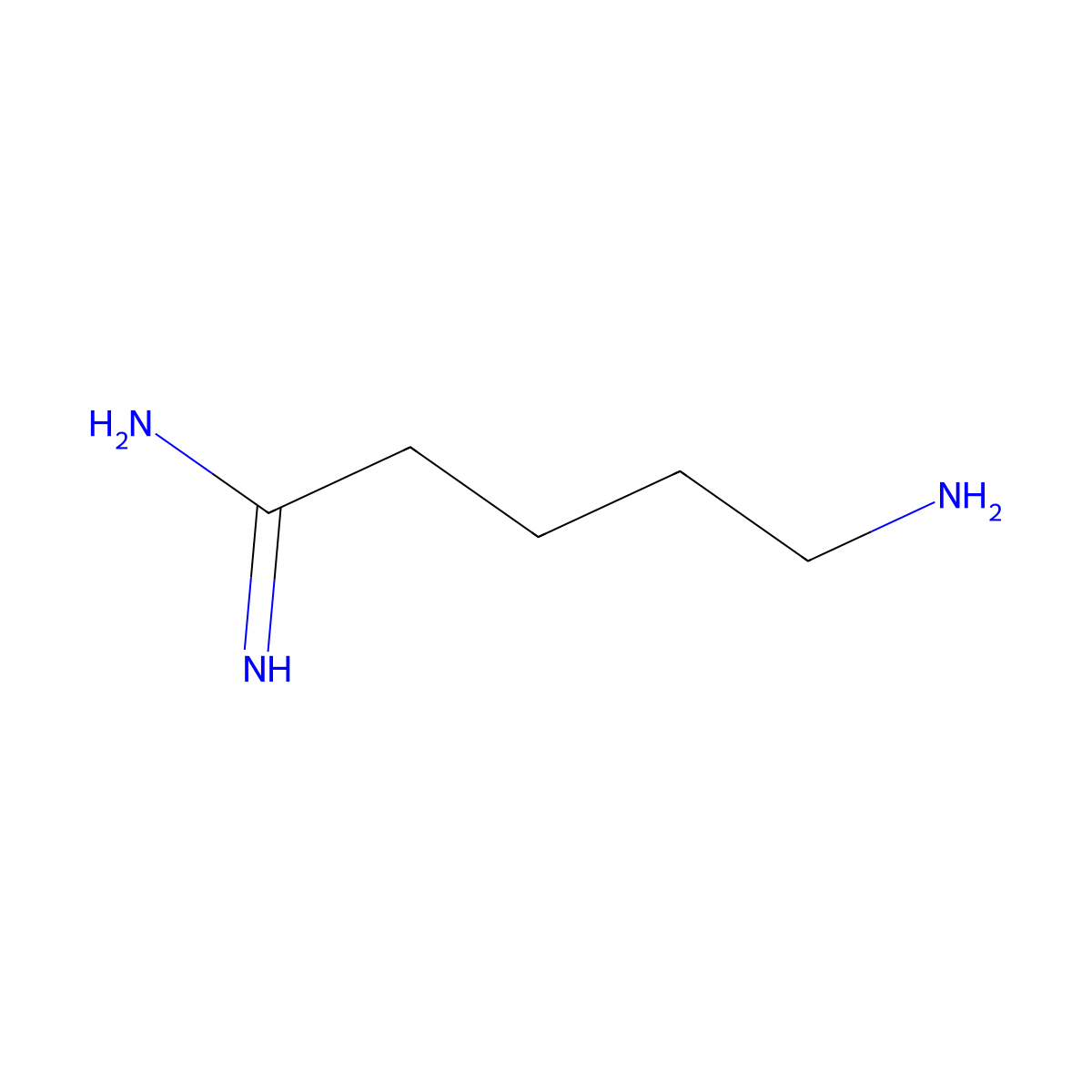 5-Aminopentanimidamide molecular structure, CAS 1502317-24-9