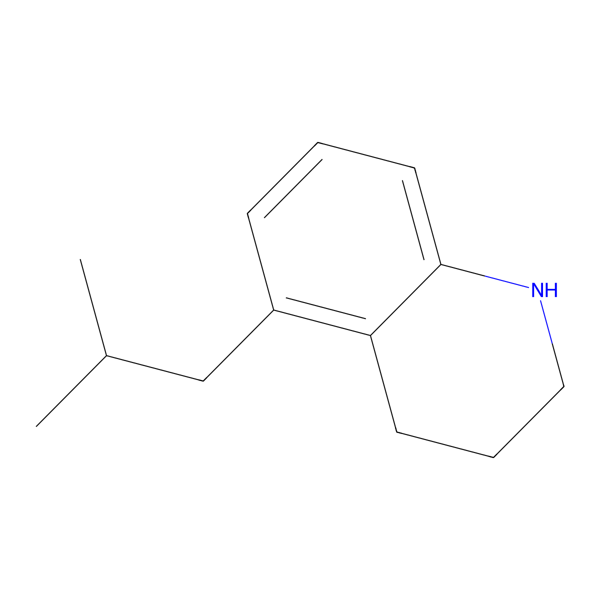 5-(2-Methylpropyl)-1,2,3,4-tetrahydroquinoline molecular structure, CAS 1502329-44-3
