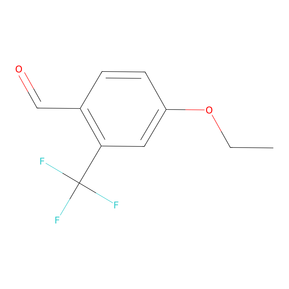 4-Ethoxy-2-(trifluoromethyl)benzaldehyde molecular structure, CAS 1502383-43-8