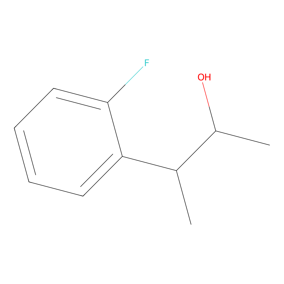 3-(2-Fluorophenyl)butan-2-ol molecular structure, CAS 1502396-66-8