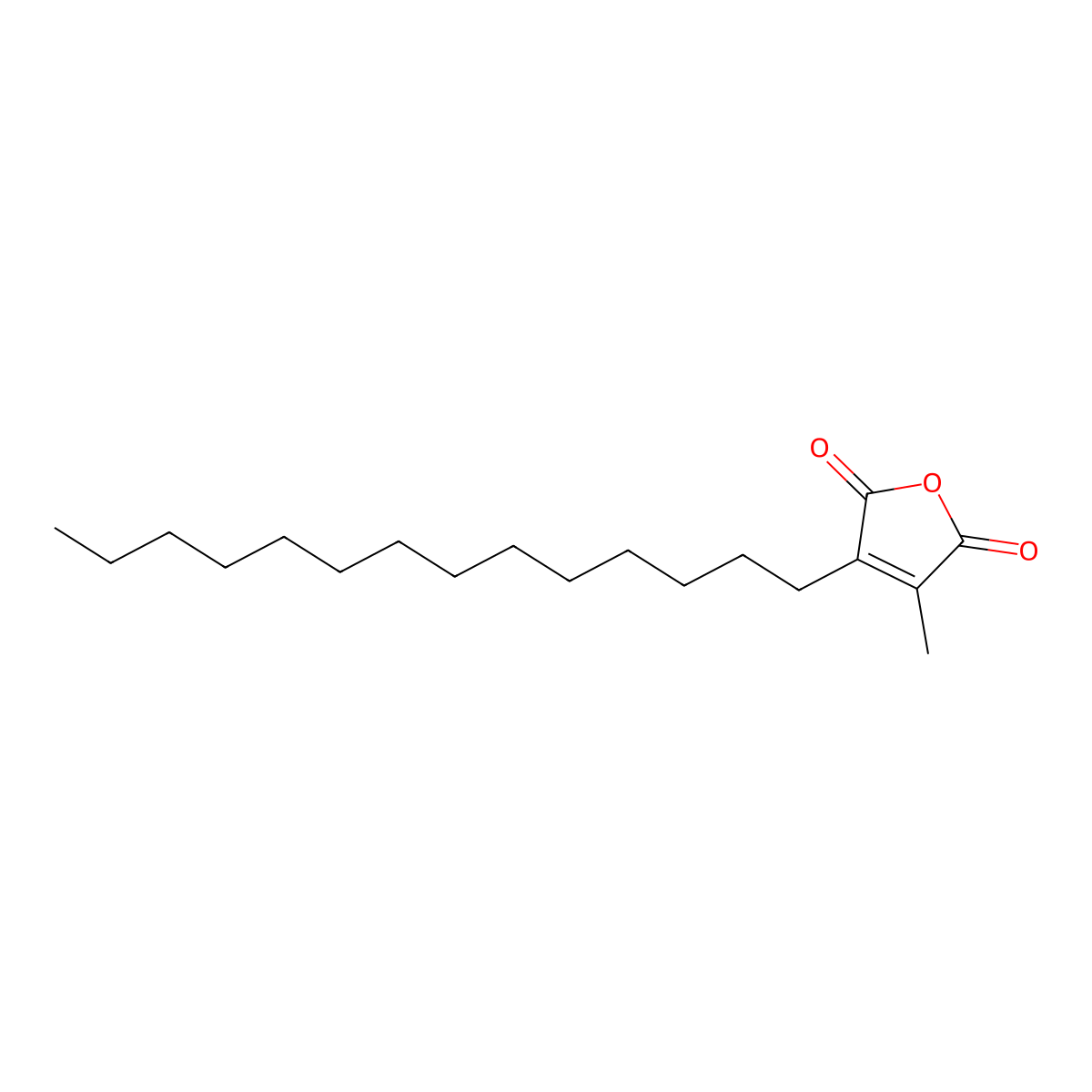 3-Methyl-4-tetradecyl-2,5-furandione molecular structure, CAS 150240-39-4