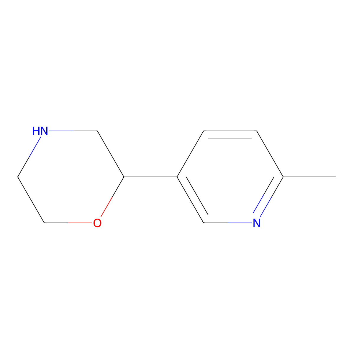 2-(6-Methylpyridin-3-yl)morpholine molecular structure, CAS 1502414-17-6