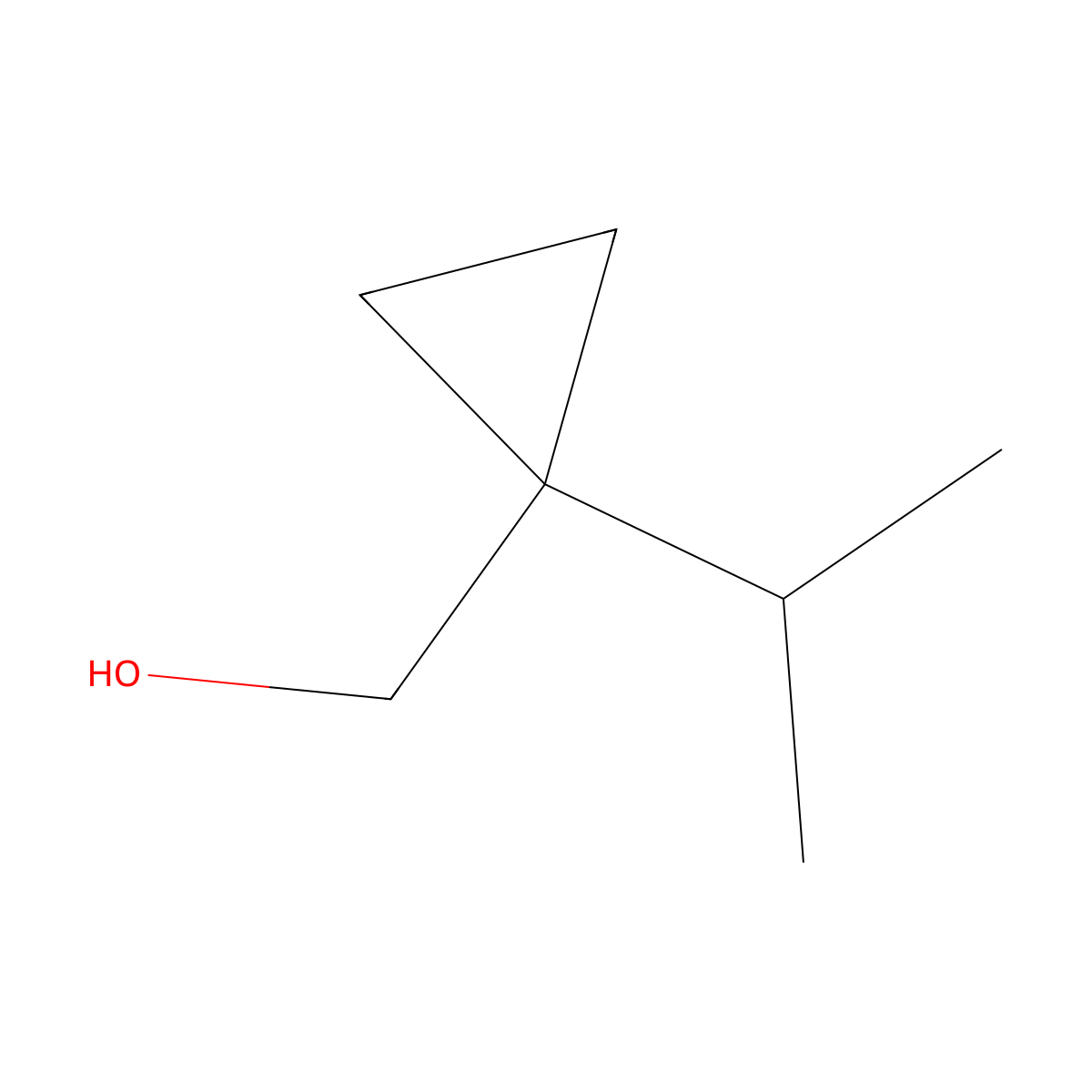 [1-(Propan-2-yl)cyclopropyl]methanol molecular structure, CAS 1502415-85-1