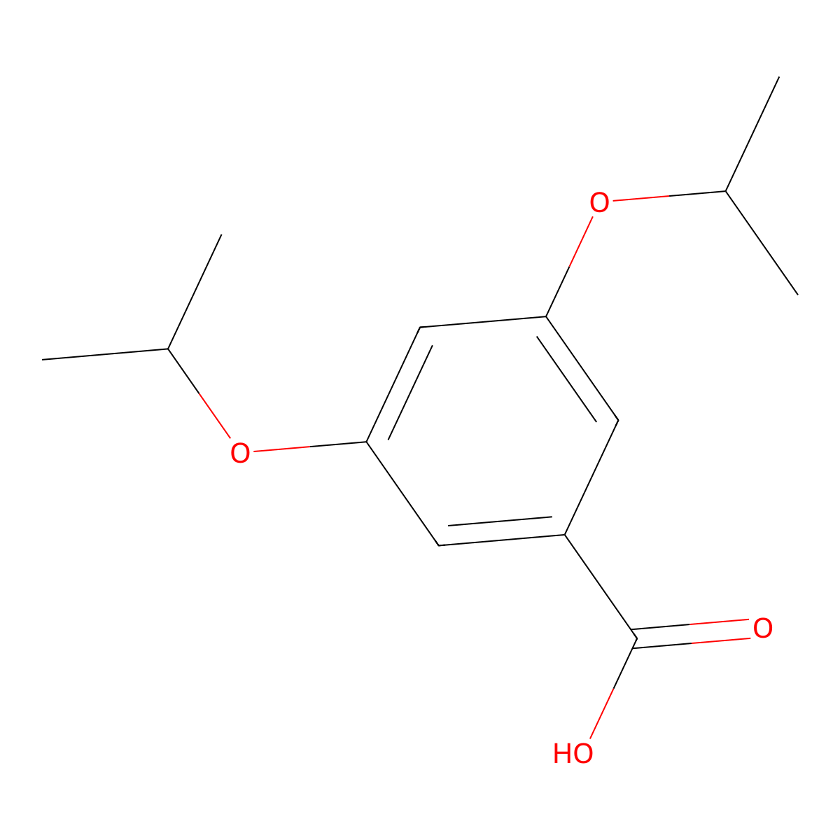 3,5-Diisopropoxybenzoic acid-1G molecular structure, CAS 150242-82-3