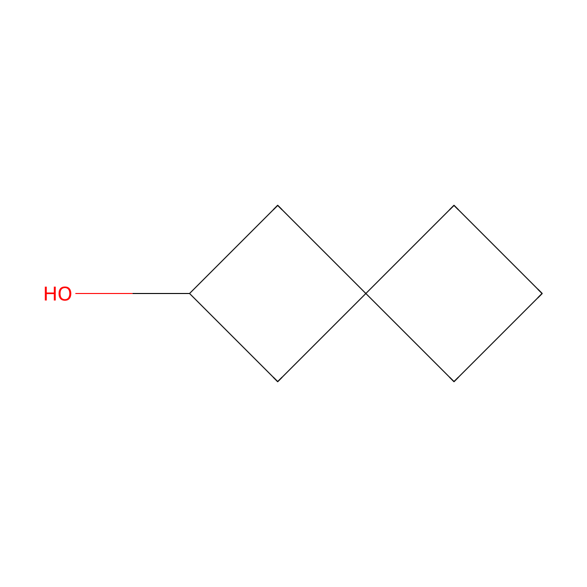 Spiro[3.3]heptan-2-ol molecular structure, CAS 1502422-51-6