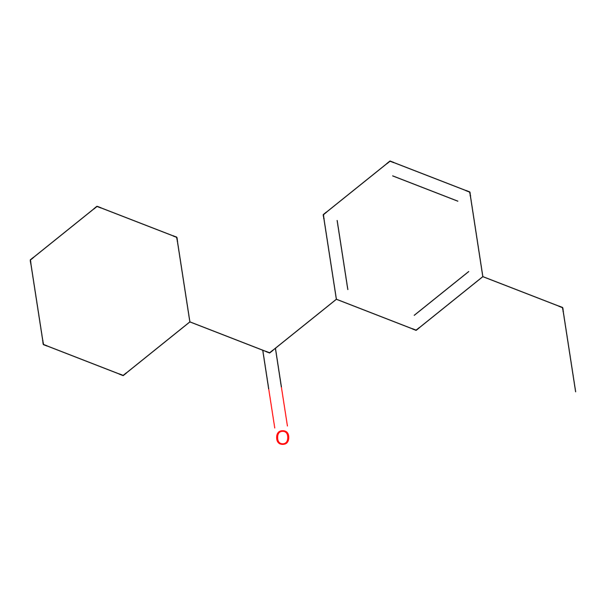 Cyclohexyl(3-ethylphenyl)methanone molecular structure, CAS 1502496-51-6