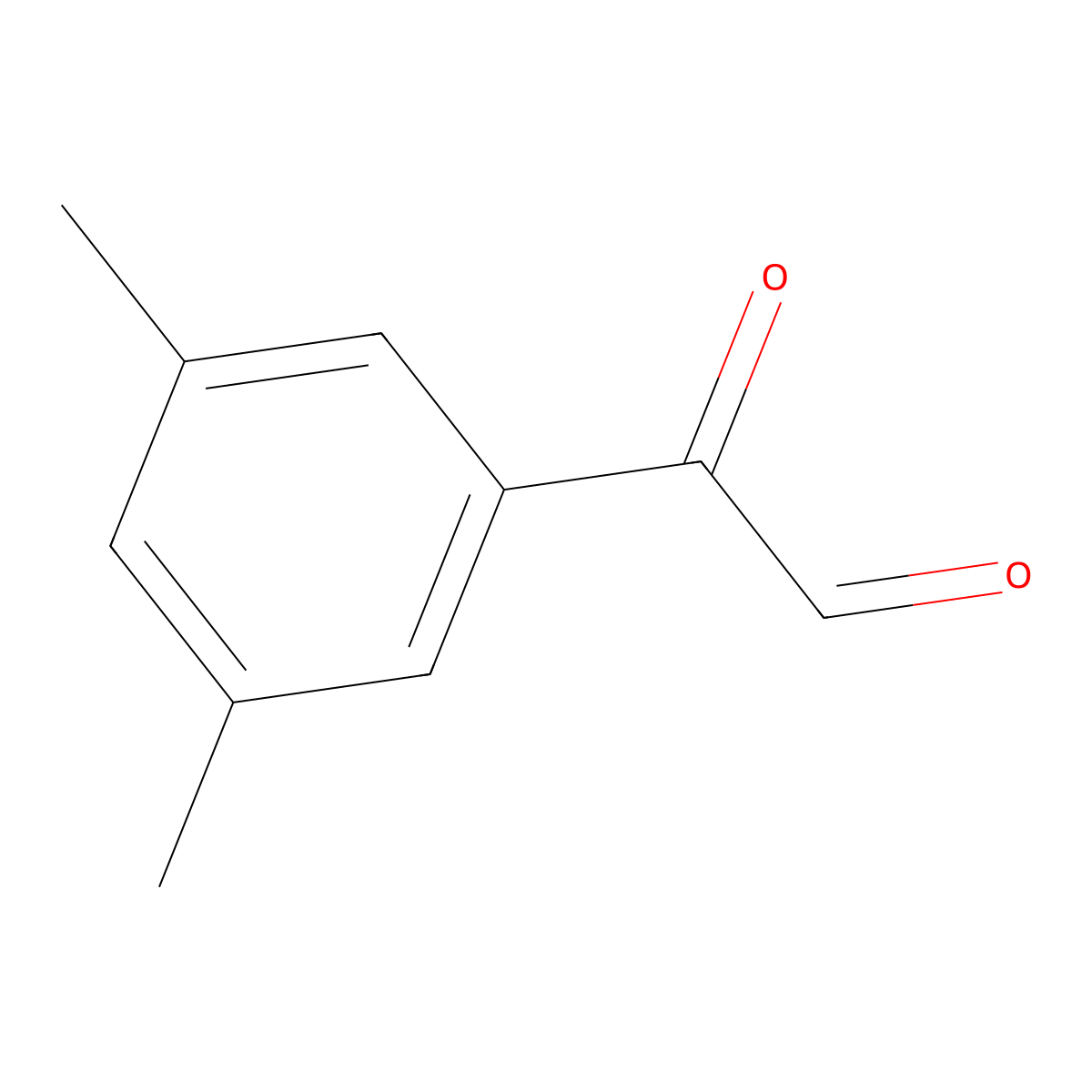 2-(3,5-Dimethylphenyl)-2-oxoacetaldehyde molecular structure, CAS 150251-25-5