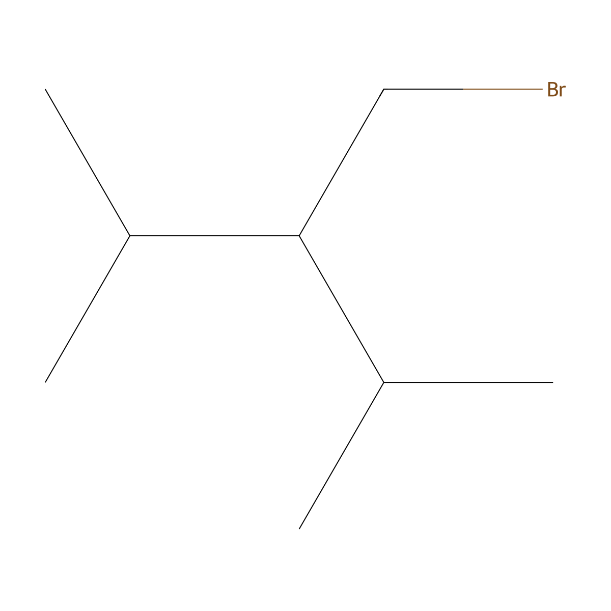 3-(Bromomethyl)-2,4-dimethylpentane molecular structure, CAS 1502515-33-4