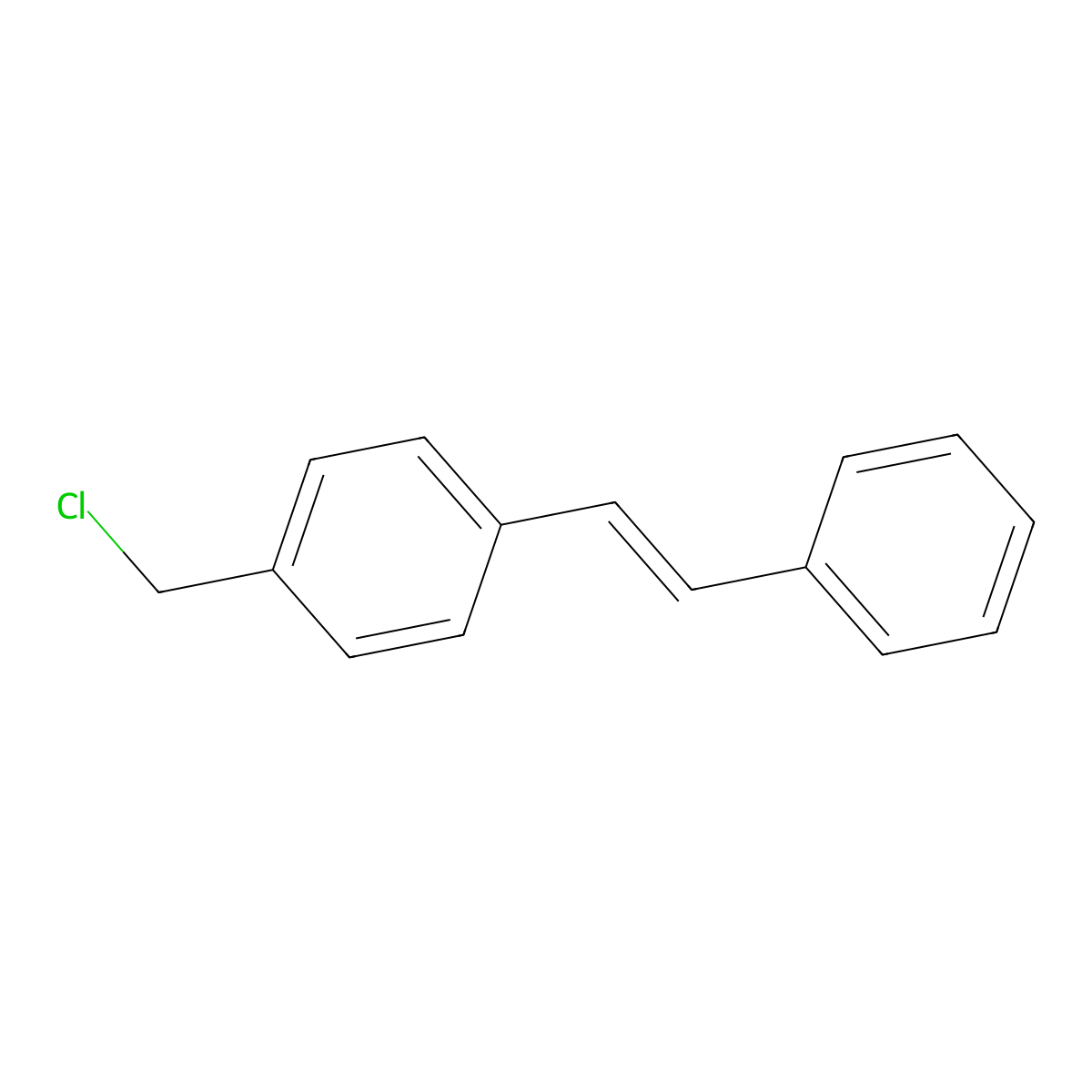 4-Chloromethylstilbene, predominantly trans molecular structure, CAS 150253-59-1