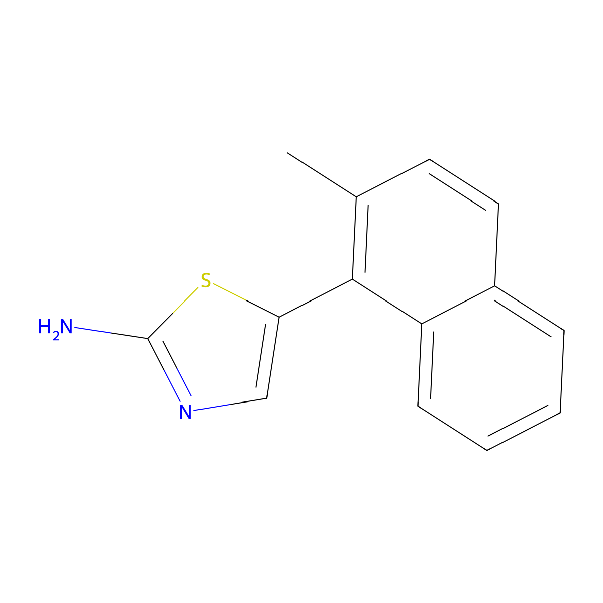 5-(2-Methylnaphthalen-1-yl)thiazol-2-amine molecular structure, CAS 1502530-90-6