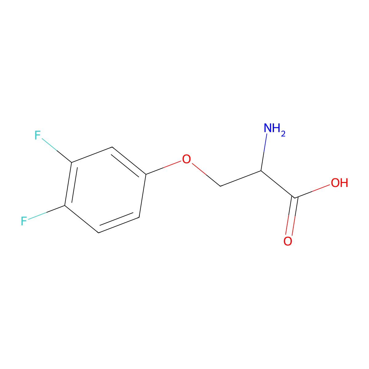 O-(3,4-Difluorophenyl)-L-serine molecular structure, CAS 1502584-77-1