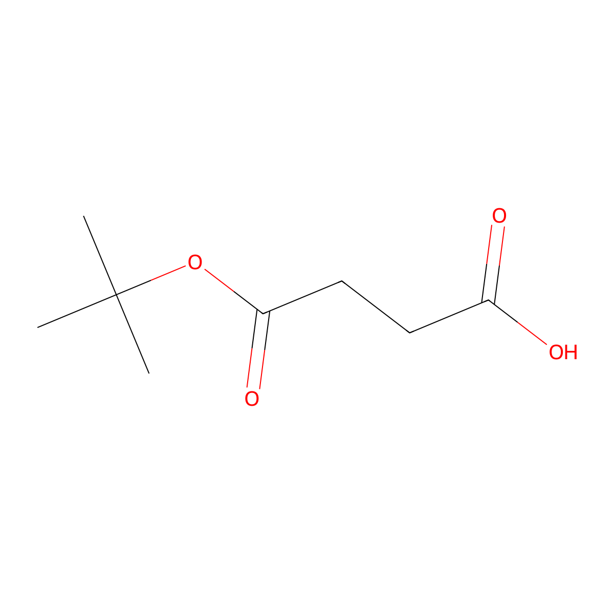 4-(Tert-butoxy)-4-oxobutanoic acid molecular structure, CAS 15026-17-2