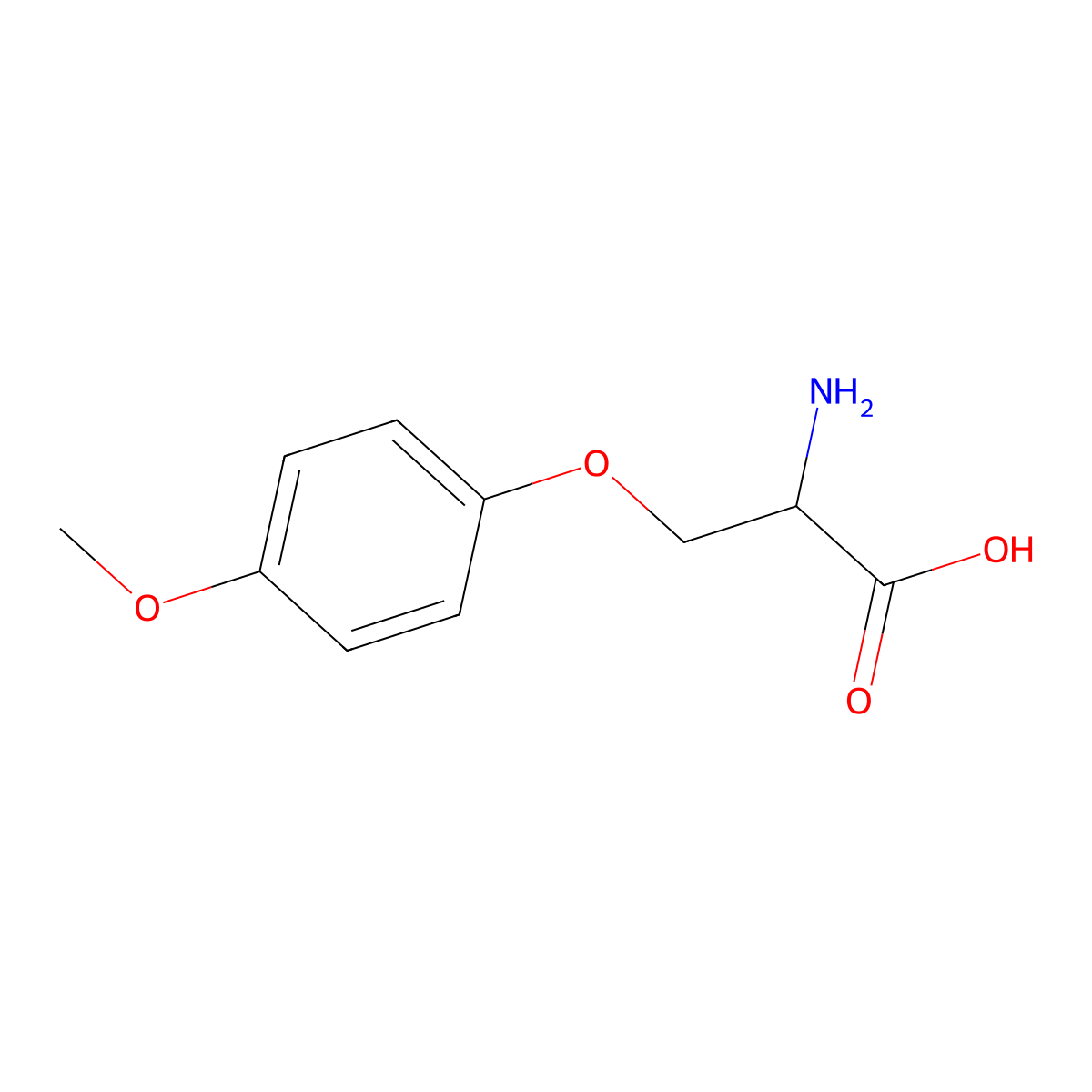 O-(4-Methoxyphenyl)-L-serine molecular structure, CAS 1502644-64-5
