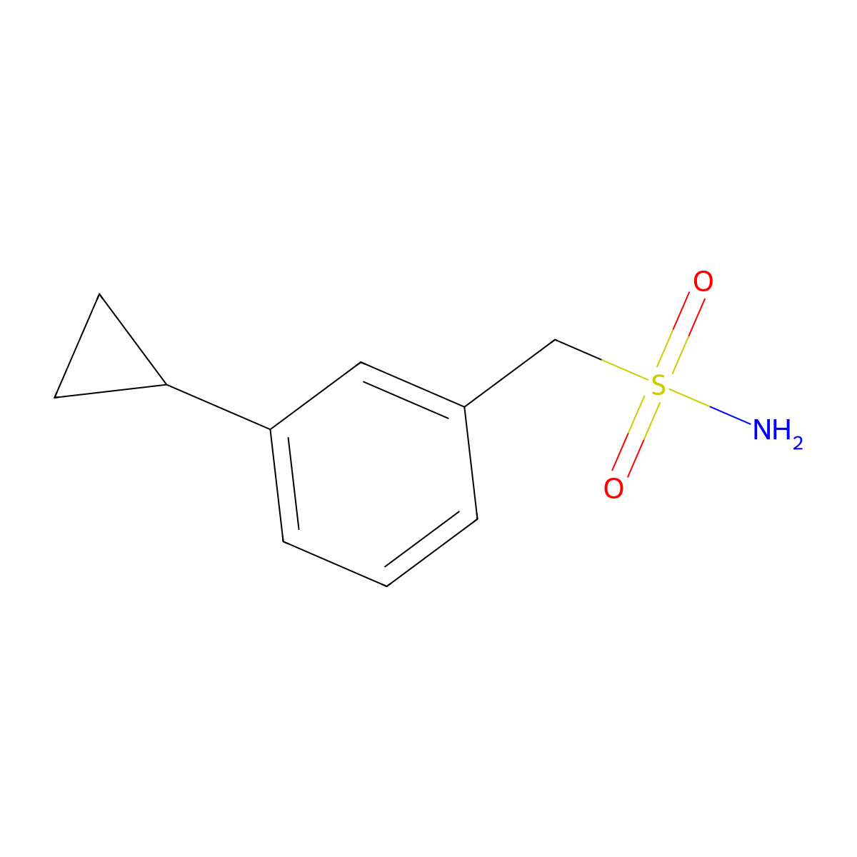 (3-Cyclopropylphenyl)methanesulfonamide molecular structure, CAS 1502682-37-2