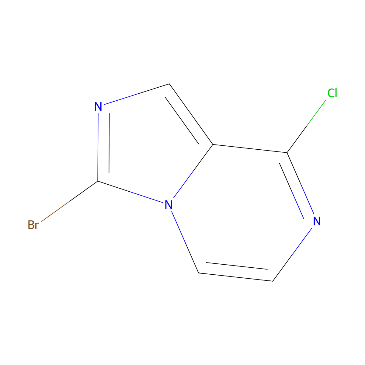 3-Bromo-8-chloroimidazo(1,5-a)pyrazine molecular structure, CAS 1502776-60-4