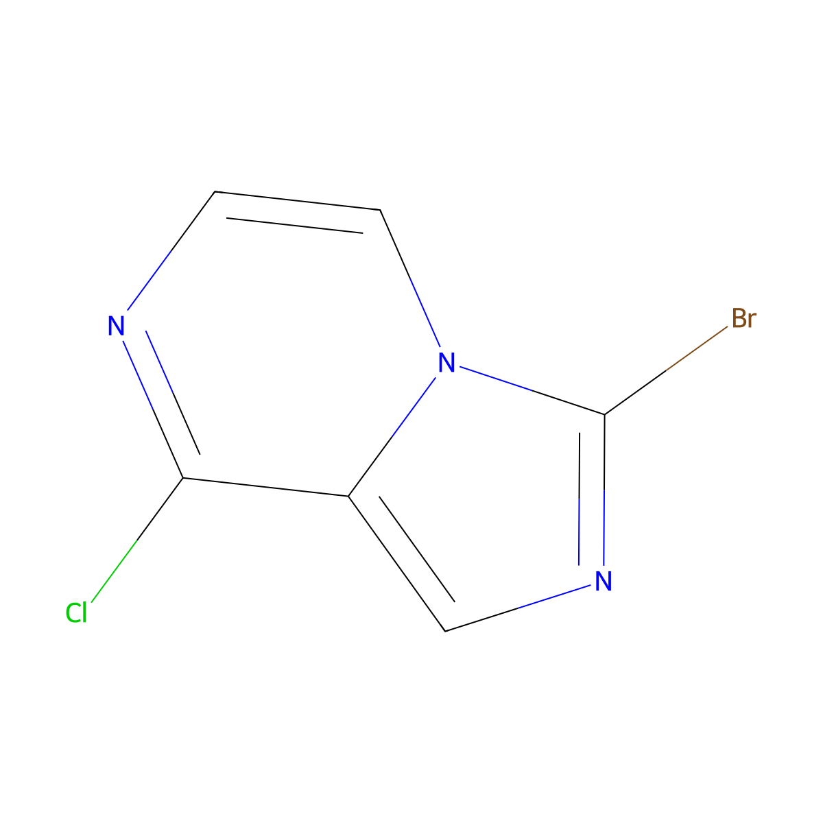 3-Bromo-8-chloroimidazo(1,5-a)pyrazine molecular structure, CAS 1502776-60-4
