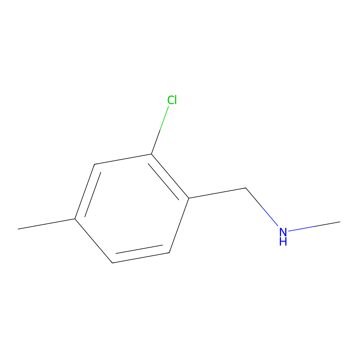 [(2-Chloro-4-methylphenyl)methyl](methyl)amine molecular structure, CAS 1502791-11-8