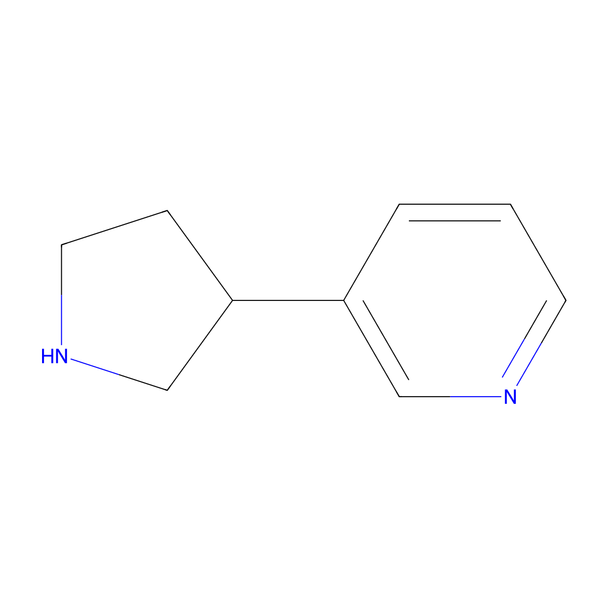 3-(Pyrrolidin-3-yl)pyridine molecular structure, CAS 150281-46-2