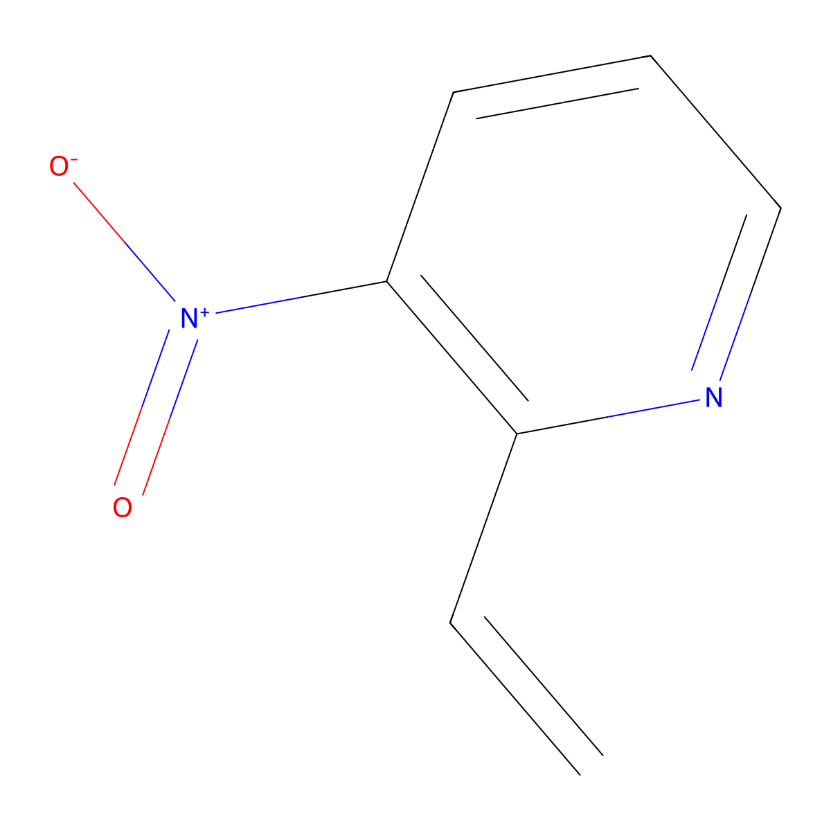 3-Nitro-2-vinylpyridine molecular structure, CAS 150281-83-7
