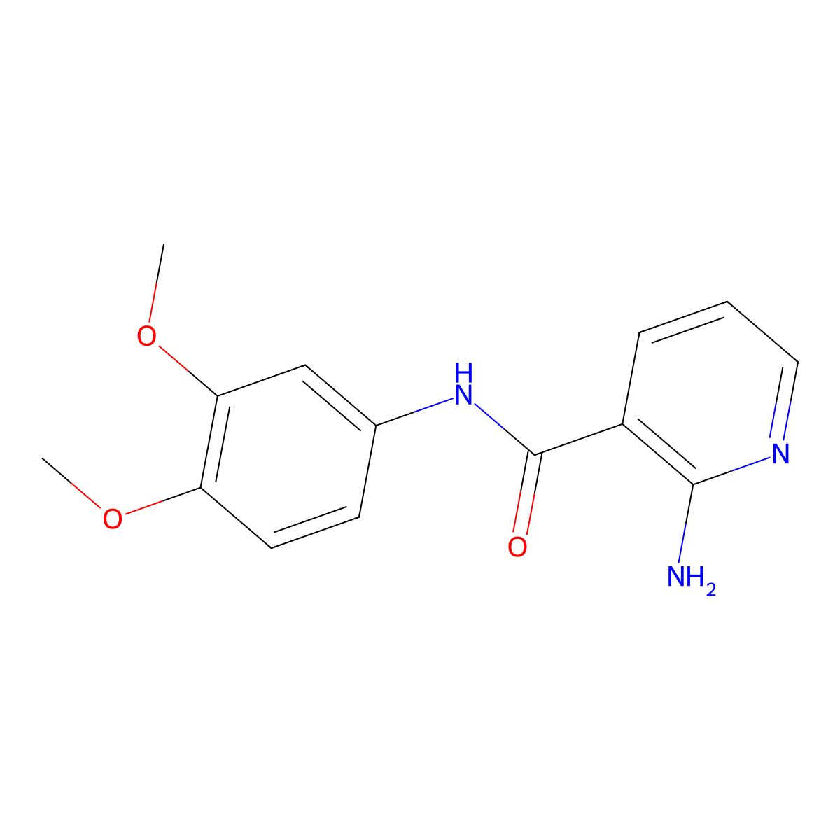 2-amino-N-(3,4-dimethoxyphenyl)pyridine-3-carboxamide molecular structure, CAS 1502839-91-9