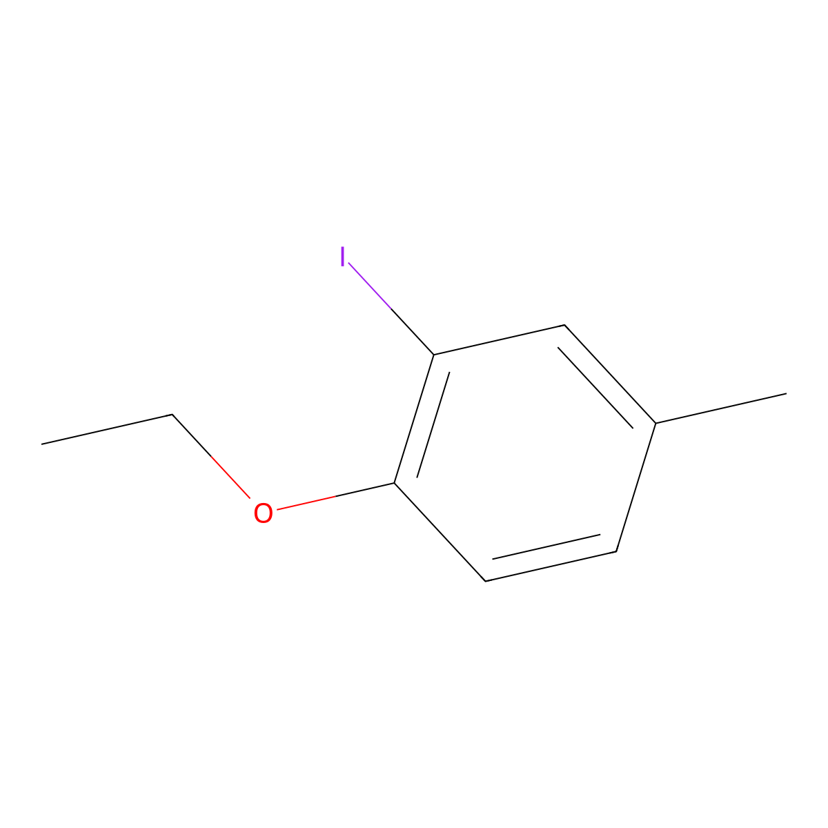1-Ethoxy-2-iodo-4-methylbenzene molecular structure, CAS 1502858-31-2