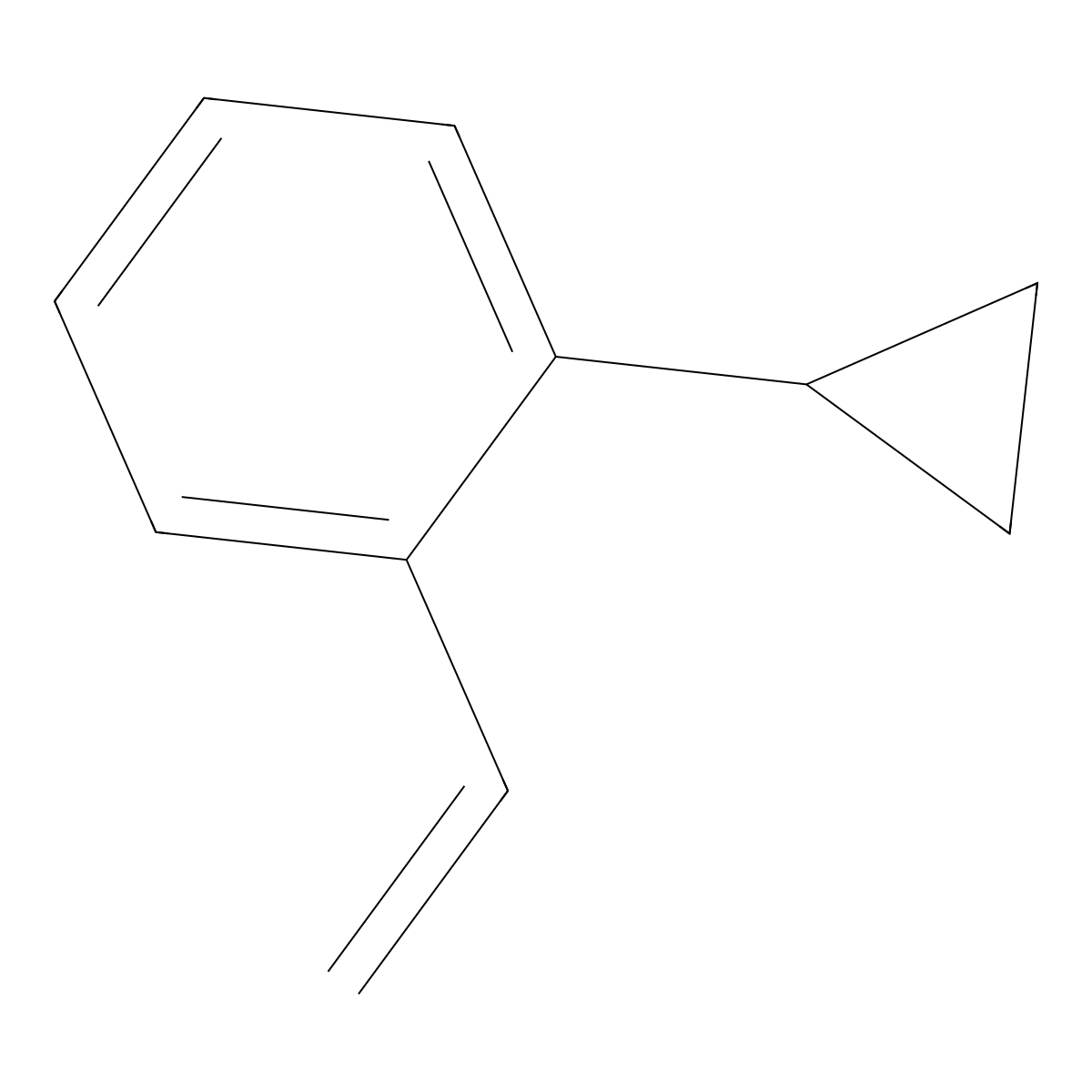 1-Cyclopropyl-2-ethenylbenzene molecular structure, CAS 1502861-59-7