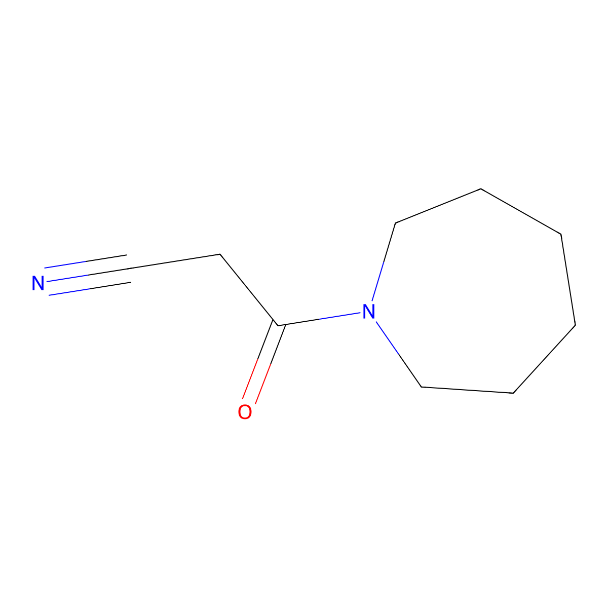 3-(Azepan-1-yl)-3-oxopropanenitrile molecular structure, CAS 15029-31-9