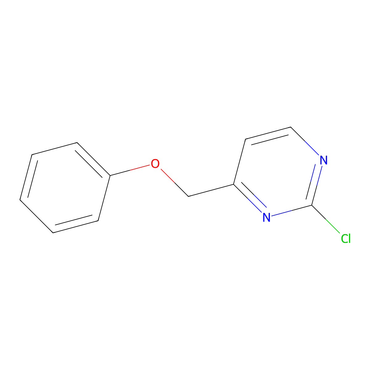 2-Chloro-4-(phenoxymethyl)pyrimidine molecular structure, CAS 1502926-97-7
