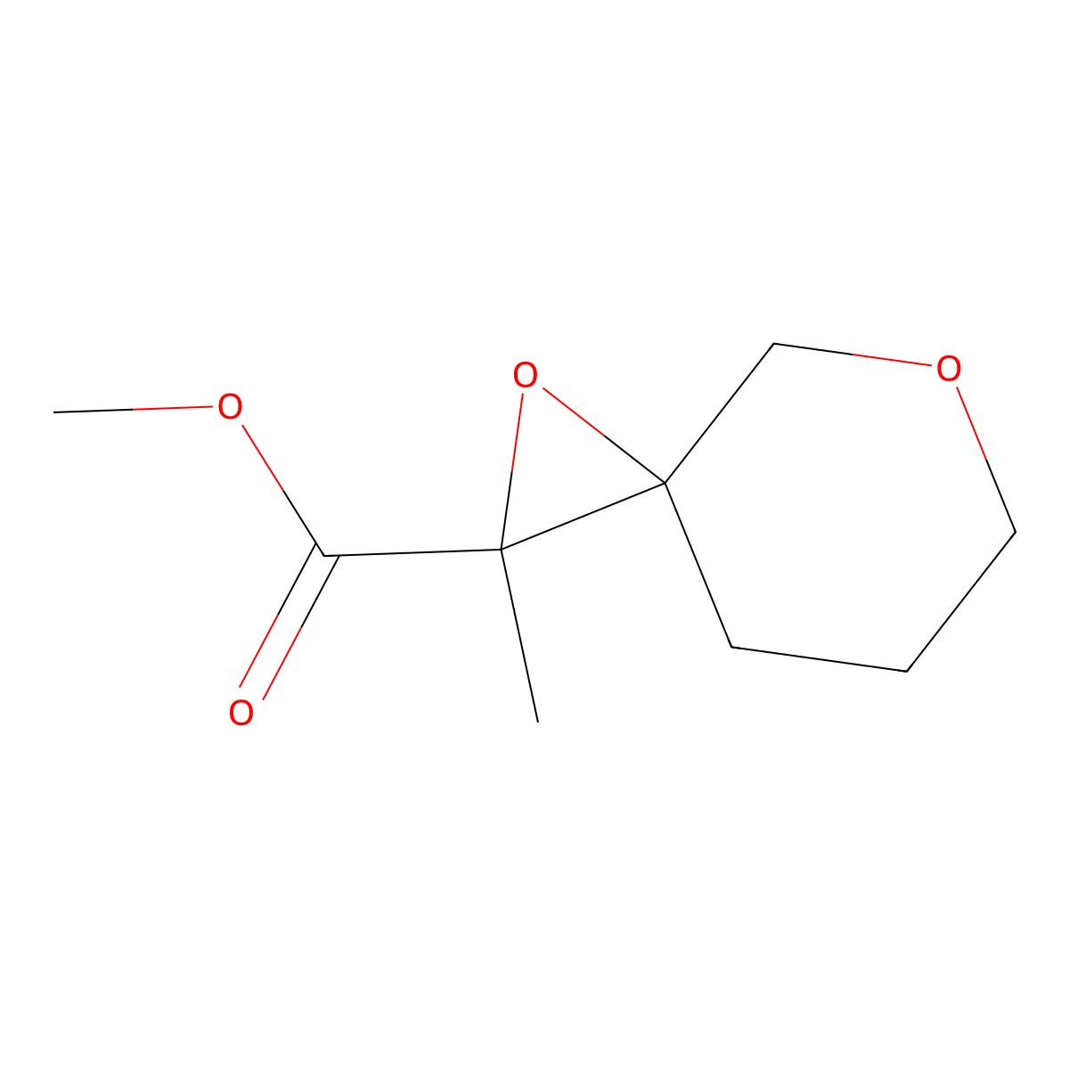 Methyl 2-methyl-1,5-dioxaspiro[2.5]octane-2-carboxylate molecular structure, CAS 1502930-63-3