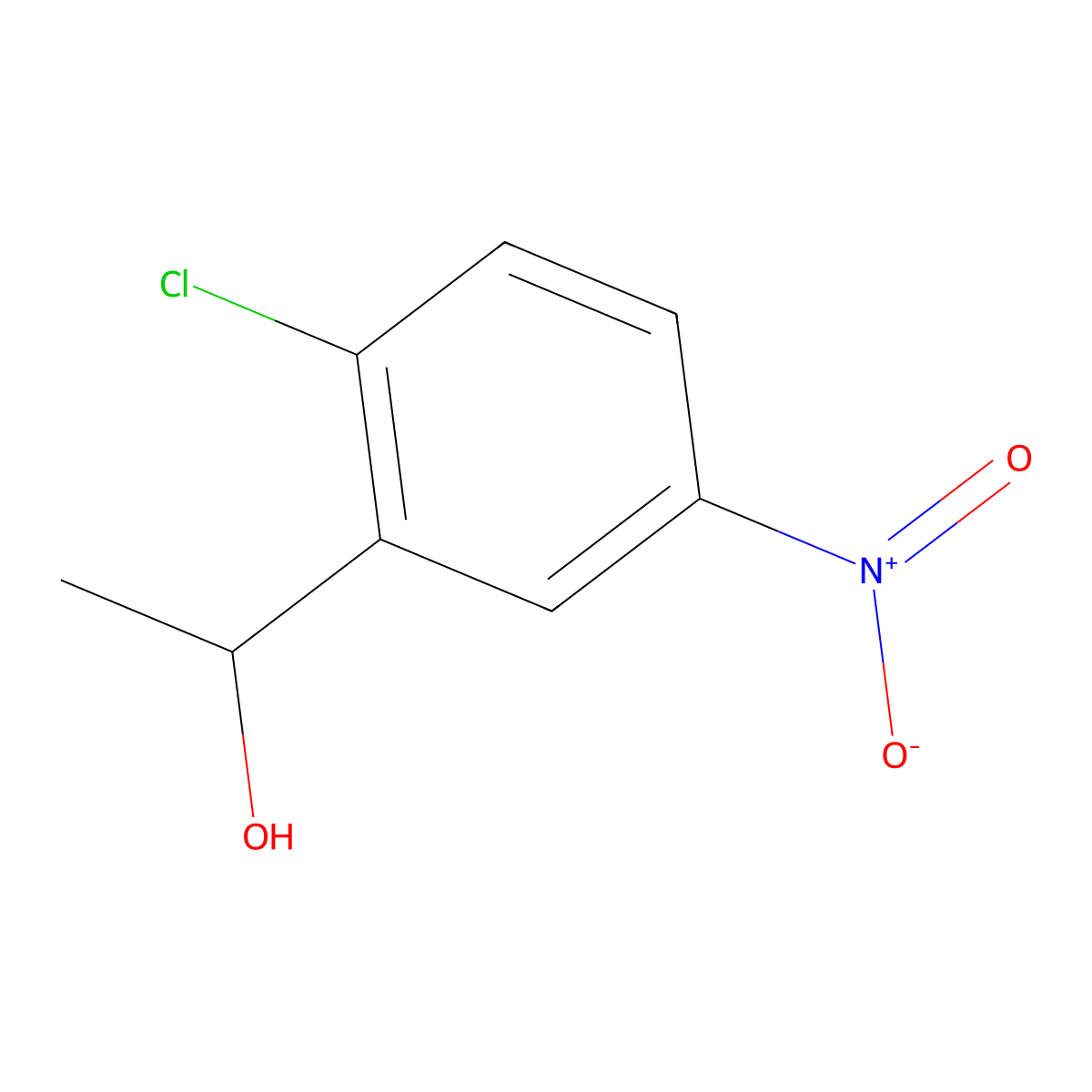 1-(2-Chloro-5-nitrophenyl)ethan-1-ol molecular structure, CAS 150295-18-4