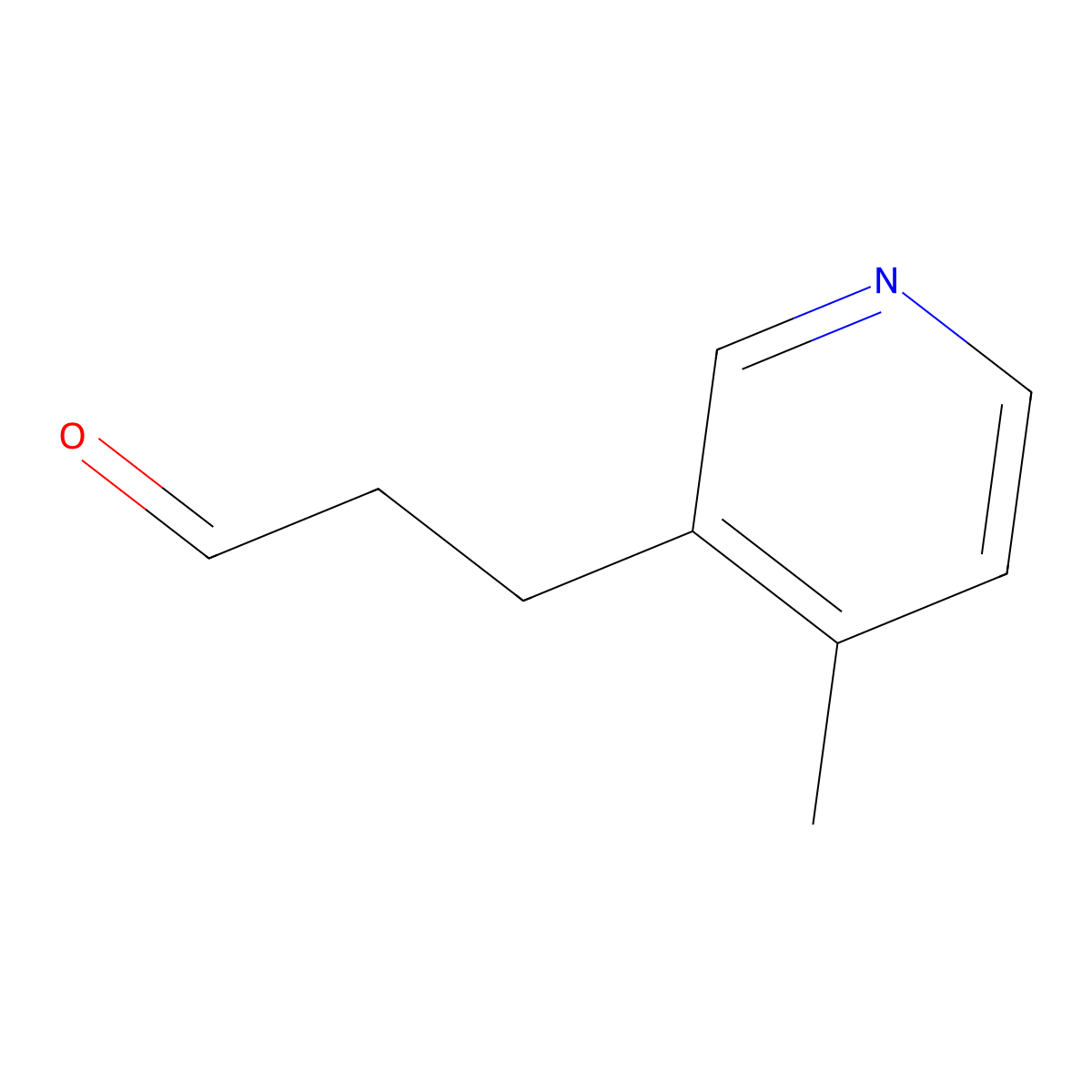 3-(4-Methylpyridin-3-yl)propanal molecular structure, CAS 1502958-02-2