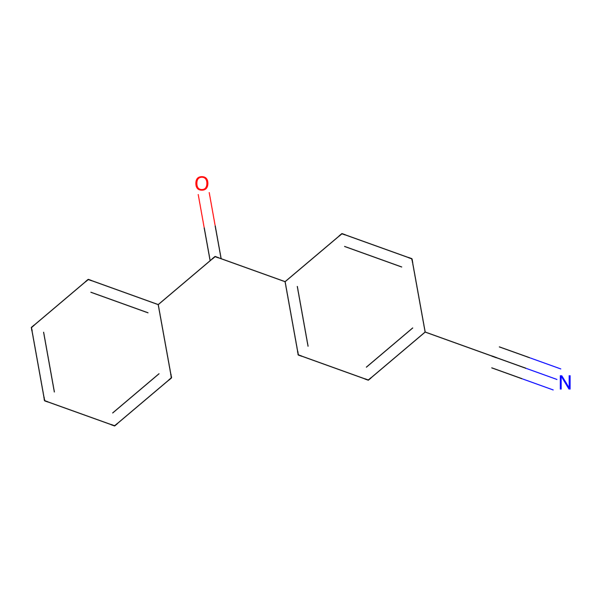 4-Benzoylbenzonitrile molecular structure, CAS 1503-49-7