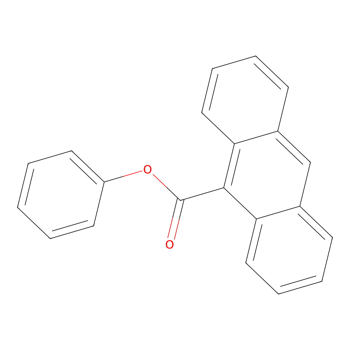 Phenyl anthracene-9-carboxylate molecular structure, CAS 1503-84-0
