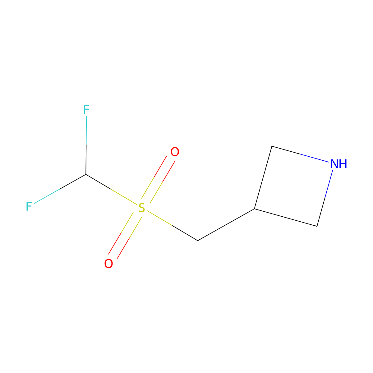 3-(Difluoromethanesulfonylmethyl)azetidine molecular structure, CAS 1503008-99-8