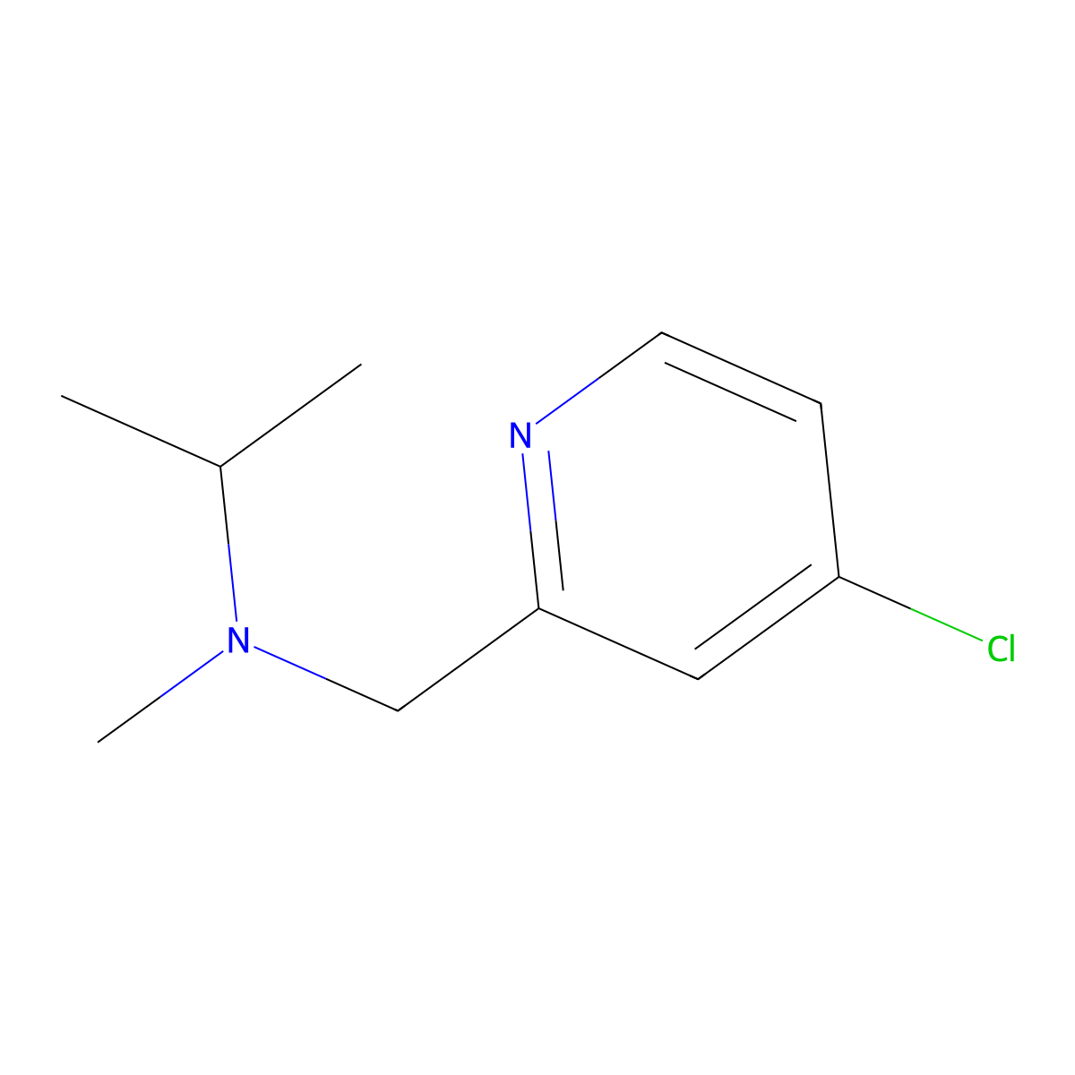 [(4-Chloropyridin-2-yl)methyl](methyl)(propan-2-yl)amine molecular structure, CAS 1503034-07-8
