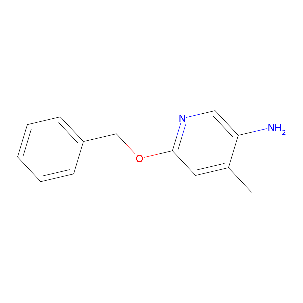 6-(Benzyloxy)-4-methylpyridin-3-amine molecular structure, CAS 1503044-76-5